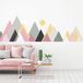Ambiance Sticker Muursticker - Decoratie voor slaapkamer/woonkamer - Gigantische Scandinavische bergmuursticker VOGIA - 110x165cm