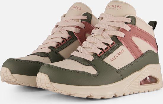 Skechers Uno-High Regards Dames Sneakers - Creme