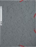 Exacompta 25x Elastomap 3 kleppen in glanskarton 400g/m2 - A4 - Grijs
