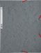 Exacompta 25x Elastomap 3 kleppen in glanskarton 400g/m2 - A4 - Grijs