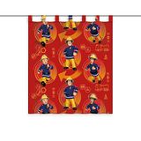 Herding gordijn brandweerman Sam, polyester, rood, 160 x 140 cm