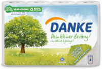 Danke Tissue keukenpapier rol 3-laags 4 stuks
