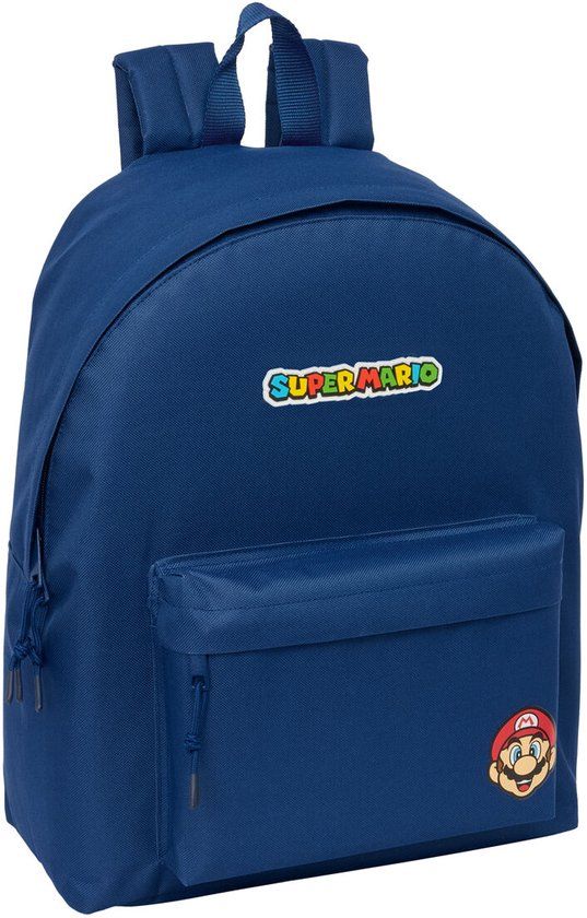 Super Mario Schoolrugzak Mamma Mia Rood Marineblauw 33 x 42 x 15 cm