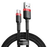 Baseus CATKLF-A91 USB-kabel 0,5 m USB A naar USB C Zwart