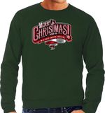 Bellatio Decorations Shoppartners Bv Merry Christmas Kerst sweater / Kerst trui groen voor heren - Kerstkleding / Christmas outfit M