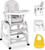 Ricokids Sinco 5-in-1 voedingsstoel, grijs