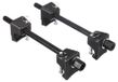 SIXTOL MECHANIC SPRING SET 4 | Veercompressorset met borgpen | Heavy-Duty | 380 mm | 2-delig | In koffer