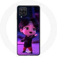 Maniacase Etui voor Samsung Galaxy A12 BTS TinyTAN Jin Animation