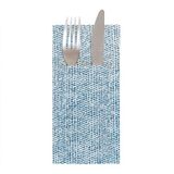 50 Kangoeroe 50 stuks servetten 'Like Linen - Keiko' 70 G/M2 40 x 40 cm blauw indigo Spunlace