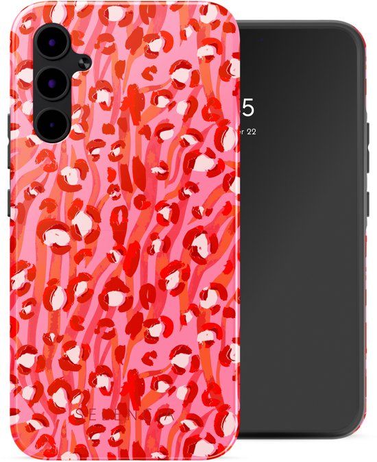 Selencia Hoesje - Geschikt voor Samsung Galaxy A34 (5G) - Backcover - Wild Spots Lipstick