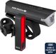 AXA Niteline 550 set d'éclairage de vélo – Éclairage de vélo LED rechargeable avant et arrière – USB‑C – éclairage puissant pour une visibilité maximale