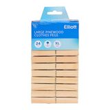 Elliott Extra grote wasknijpers, set van 24 met spiraalveer