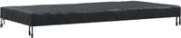 vidaXL Tafeldekking 202 x 92 x 15 cm Stof Rechthoekig Waterdicht Zwart