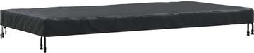 vidaXL Tafeldekking 202 x 92 x 15 cm Stof Rechthoekig Waterdicht Zwart