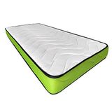 DUÉRMETE ONLINE Visco-elastische matras voor jongeren, omkeerbaar, dikte 14 cm (winter/zomer), zeer ademend, wit, 90 x 190