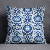 Bonamaison Decoratief Kussenhoes, Nieuw Ontwerp/Makkelijk in Onderhoud, Kussensloop met Verborgen Ritssluiting, Maat: 45x45 Cm - Ontworpen en Geproduceerd in Turkije