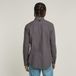 G-Star Marine Slim Shirt l/s Heren Katoen Lange Mouw Slim Fit Casual Effen Geknoopt Borstzak Klassieke Kraag Grijs S