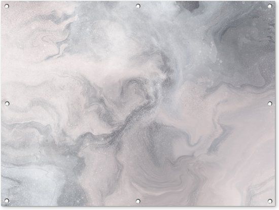 GreatGardenPosters Tuinposter - Verf - Wolken - Abstract - 120x90 cm - Kunststof