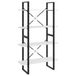 VidaXL Boekenkast met 4 schappen 80x30x140 cm bewerkt hout wit