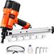 VEVOR Pneumatische Spijkermachine Spijkerpistool Nietmachine Nietmachine 50 tot 90 mm 21° Volronde kop