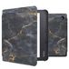imoshion Design Slim Hard Case Sleepcover met stand Kobo Libra 2 / Tolino Vision 6 - Black Marble