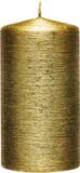 Enlightening Candles Cilinderkaars - stompkaars - goud - 7 x 13 cm