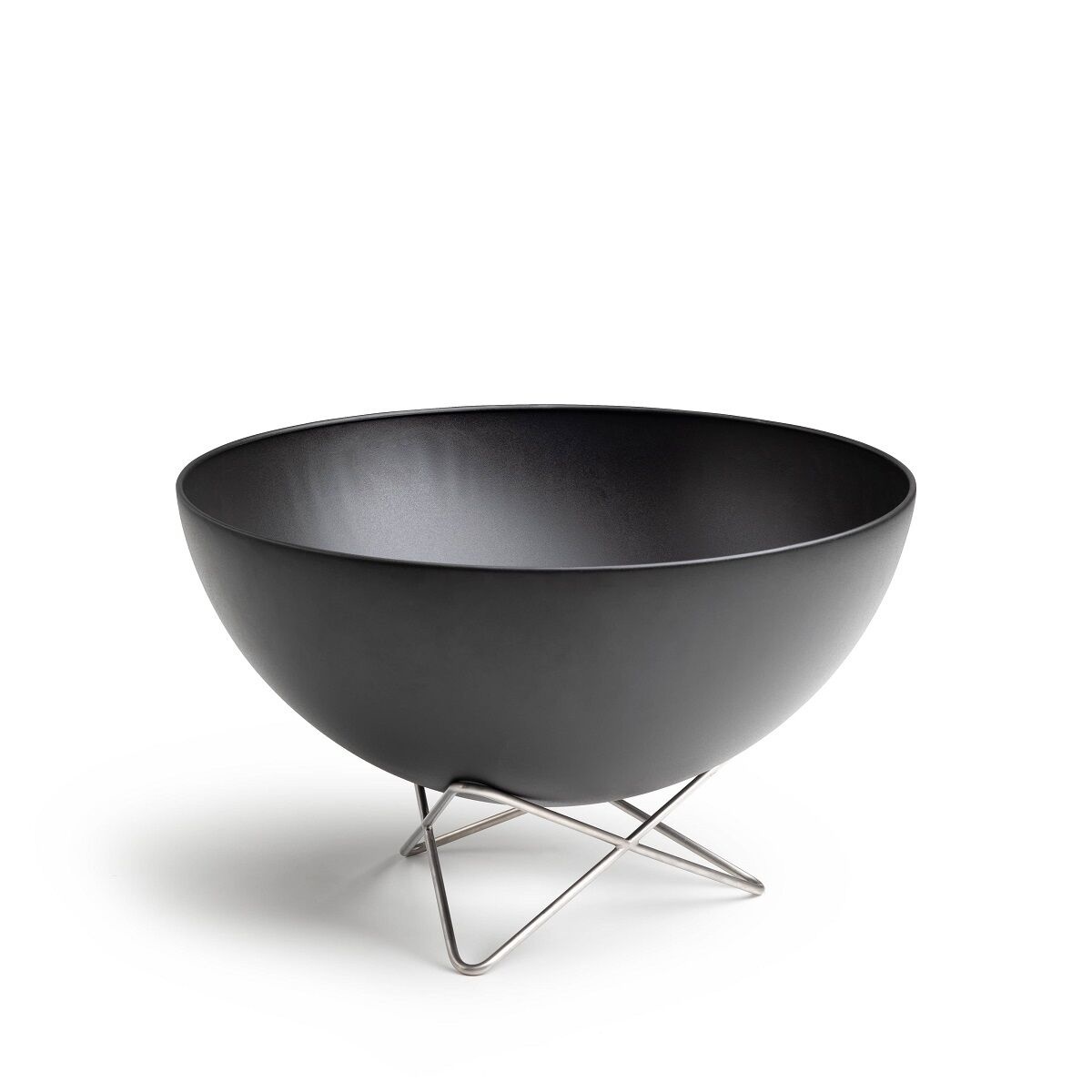 hÃ¶fats Bowl Vuurschaal - Multifunctioneel met Draaisysteem - Emaille/RVS - Ã˜57 cm - H 35,5 cm - Zwart