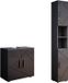Vicco Meuble de salle de bain Irma, anthracite brillant, 2 pièces