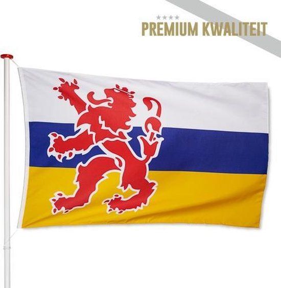 Limburgse Vlag - 100 x 150 cm - Polyester - Geschikt voor buiten