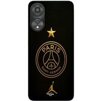 Maniacase Coque Pour Oppo A78 PSG logo jordan doré étoile champion