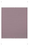 GARDINIA EASYFIX Plisségordijn Greta, om vast te klemmen, ondoorzichtig vouwgordijn, montagemateriaal meegeleverd, parelmoer/roze, 80 x 220 cm (BxH)