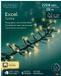 Lumineo kerstverlichting LED twinkel 2208 lampjes 35m champagnekleur
