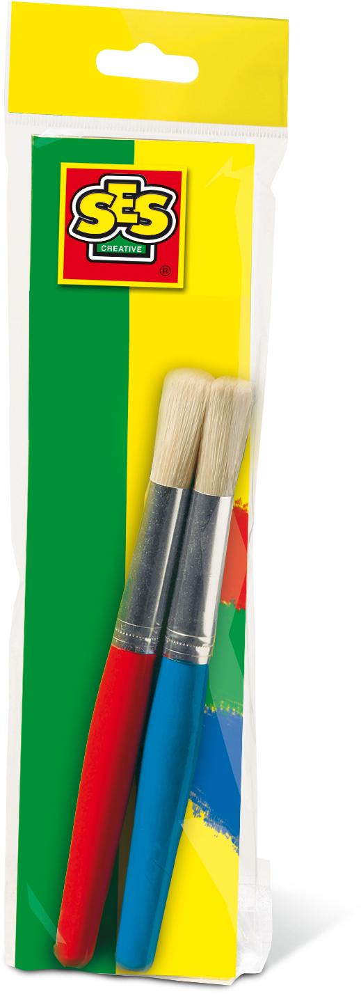 ses Kwastenset - Blauw/Rood - 27cm