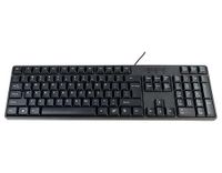 HDWR typerCLAW-PC100 Ergonomisch en duurzaam zwart bedraad toetsenbord, multimedia, numeriek toetsenbord, USB 3.0, Plug&Play voor Windows