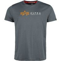 Alpha Industries Alpha Label T-shirt - Heren - Grijs