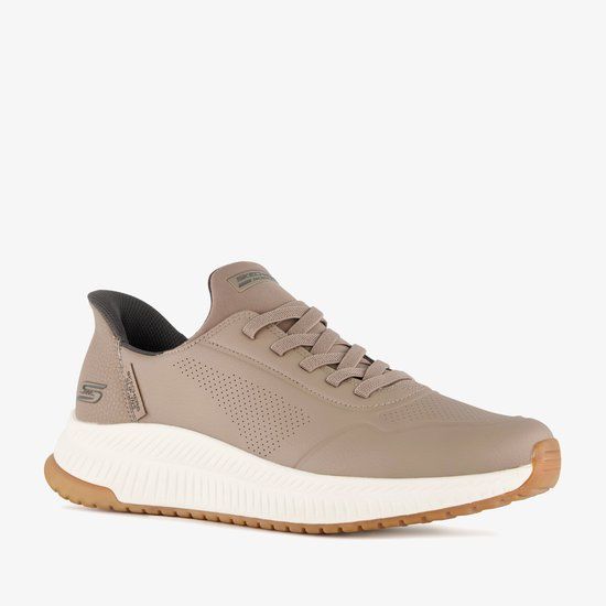 Skechers Slip-ins: Bobs Squad 4 heren sneakers - Beige - Maat 45