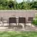 Prolenta Maison Exclusive Tuinset voor de tuin, 7-delig, met kussens, gemaakt van polyrotan en staal