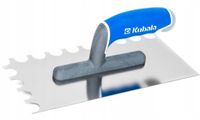 Kubala Masterline XL Spatule en acier inoxydable avec dents semi-circulaires et manche ergonomique