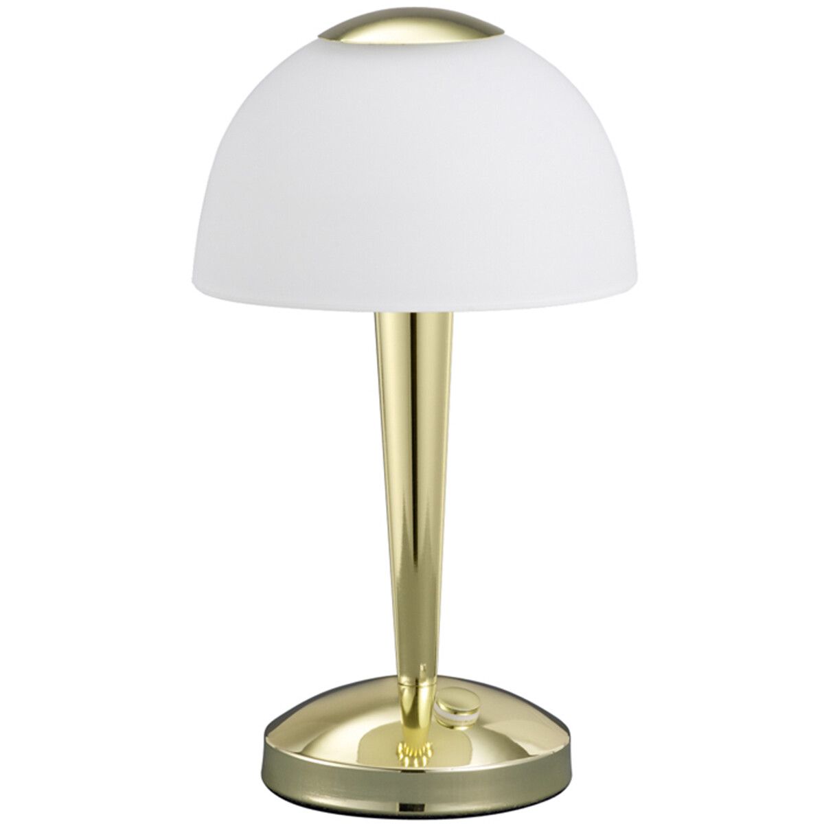 BES LED Tafellamp - Trion Vonton - 4W - Warm Wit - Rond - Mat Goud - Aluminium