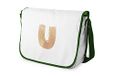 Bonamaison Digitaal bedrukte Messenger schooltas met kaki riem voor studenten, crossbody tas, koerierstas, schoudertas voor kinderen, meisjes, jongens, maat: 29x36 cm