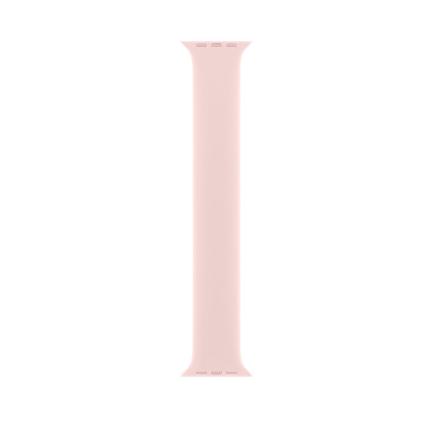 Apple Siliconen solobandje voor de Apple Watch | 44/45/46/49 mm - Maat 10 - Chalk Pink