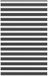 vidaXL Zebra rolgordijn 140x230 cm zwart