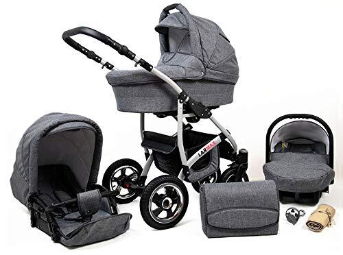 Lux4Kids 3 in 1 Combi kinderwagen Kinderwagen Complete Set met autostoel Isofix Larmax