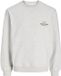 JACK & JONES JORNORREBRO TYPO BACK SWEAT CREW NECK Heren Trui White Melange S