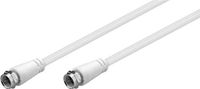 Goobay F (m) - F (m) coaxkabel | >85 dB | CCS | recht | wit | 2 meter