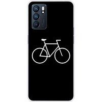 Oppo Bedrukt siliconen hoesje compatibel met Oppo Reno 6 5G Bike hipster