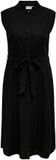 ONLY CARMAKOMA CARGOA SL LINEN BL SHIRT DRESS CC Maxi jurk Zwart