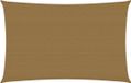 vidaXL Zonnezeil 160 g/m² 4x6 m HDPE Taupe