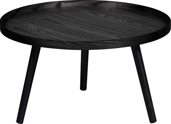 WOOOD Mesa Bijzettafel L - Zwart - Ø60cm