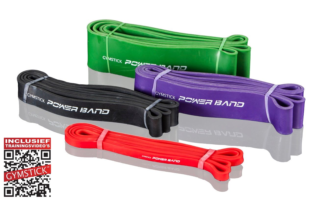 Gymstick Weerstandsband met Trainingsvideo - Extra Strong - Groen